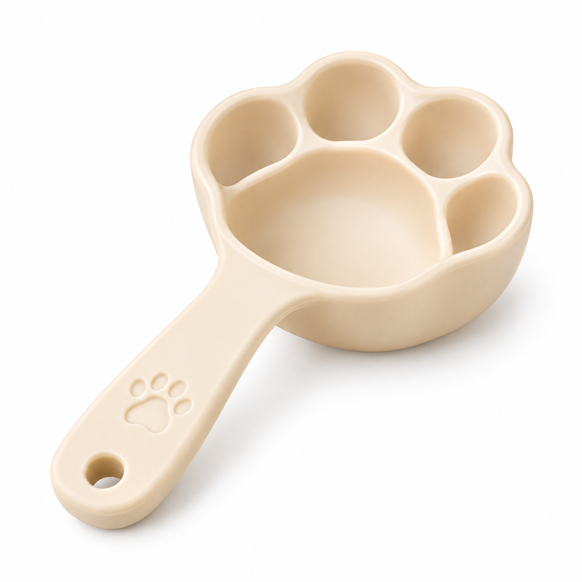 Broniort™ PawPortion Silicone Pet Food Scoop – Paw-Shaped 1-Cup Dry Kibble Measuring Scoop with Easy-Grip Handle
