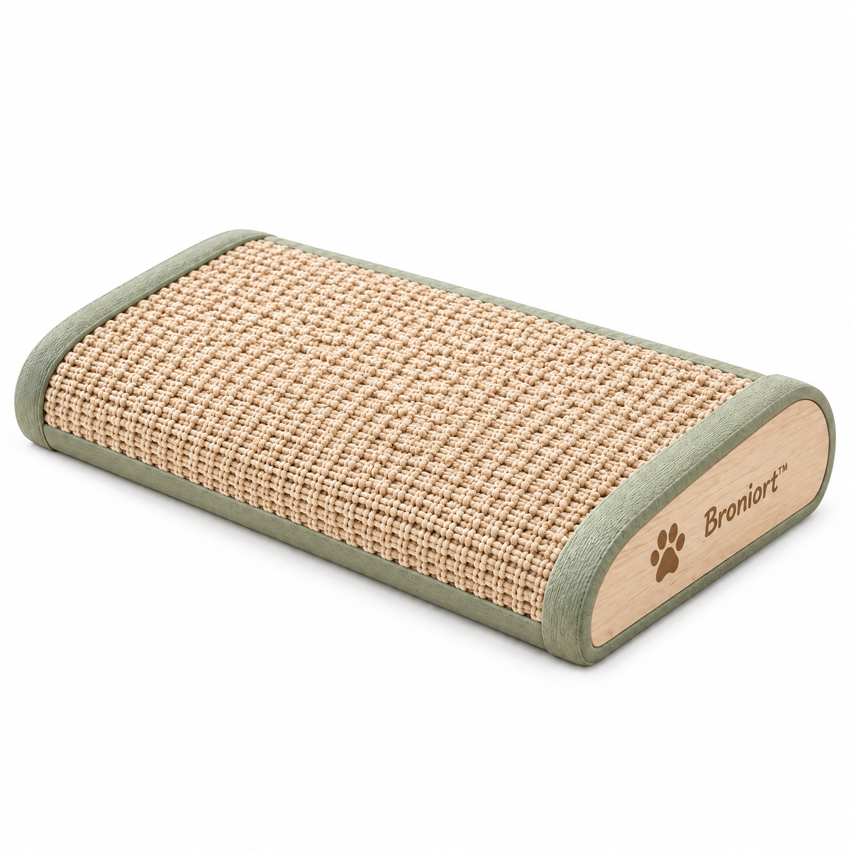 Broniort™ HearthScratch Woven Sisal Pet Scratching Board – Compact Cat Scratcher Pad, Natural Fiber Scratch Surface for Indoor Cats