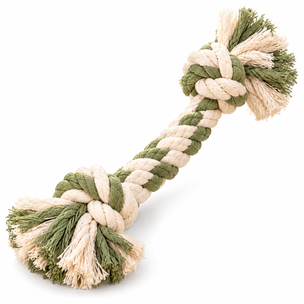 Broniort™ CottonLoop Natural Cotton Rope Pet Chew & Tug Toy – Braided Dog Rope Toy for Tug, Fetch & Supervised Chewing